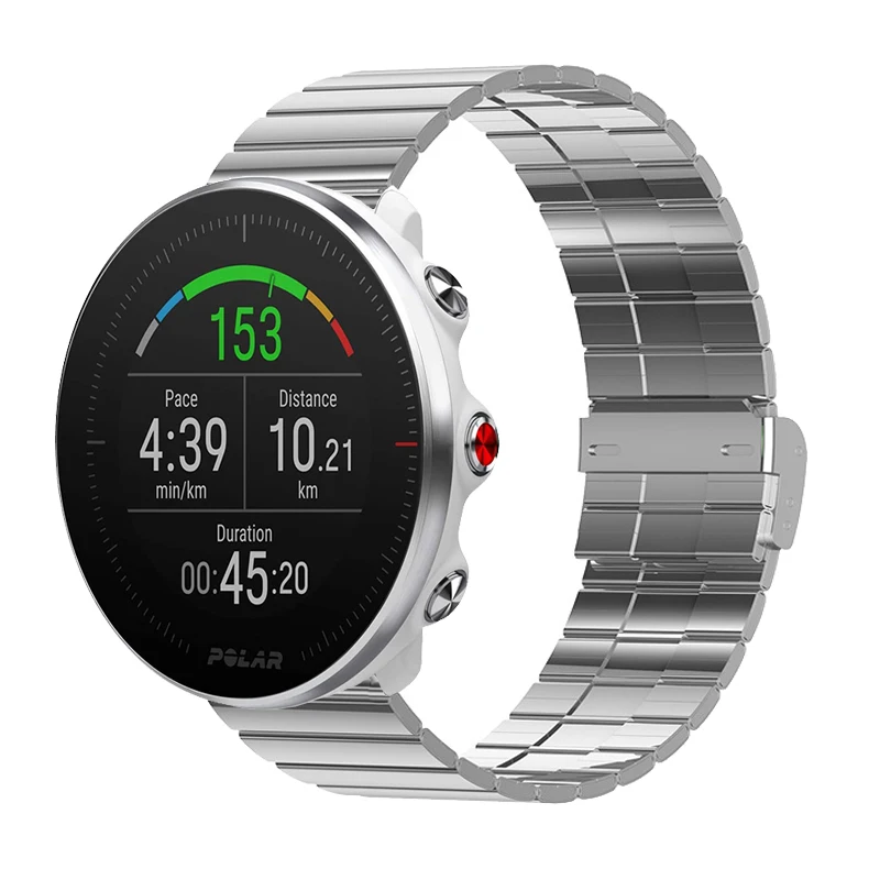 

Браслет металлический для часов POLAR Vantage M2, браслет из нержавеющей стали с титановым покрытием Polar Grit X Pro