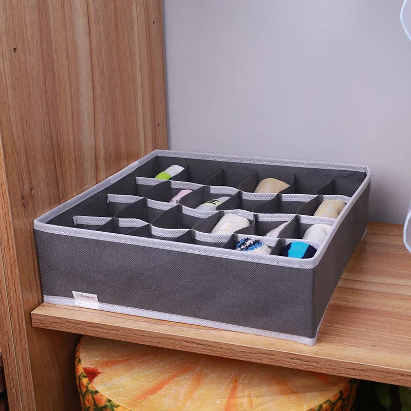 

Underwear Organizer Foldable Home Cabinet Divider Storage Box Closet Organizer Drawer Socks Shorts Bra Storage Boxs