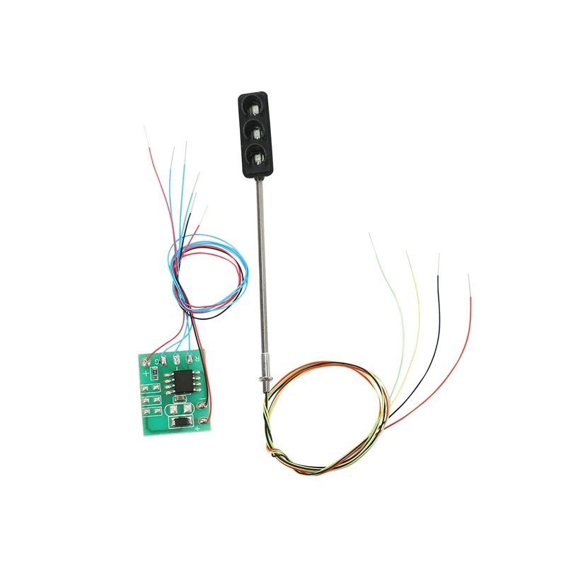 1 комплект светофора масштаб HO OO светодиодная модель архитектурный поезд