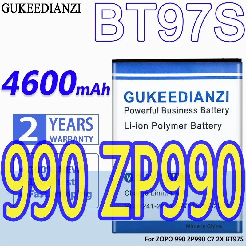 Аккумулятор GUKEEDIANZI большой емкости 4600 мАч для ZOPO 990 C7 2X BT97S аккумуляторы мобильных
