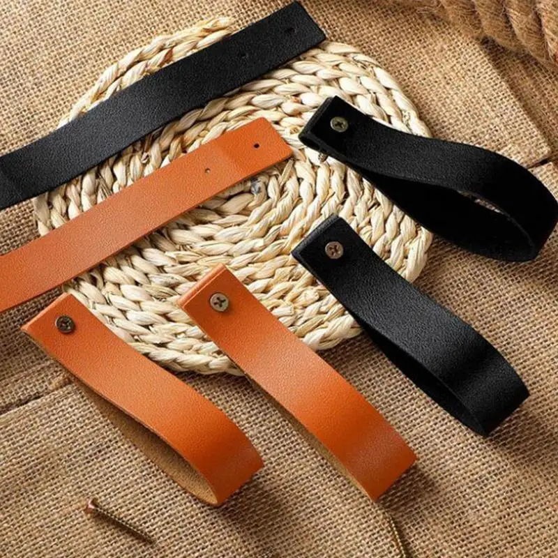 

Leather Wall Hook Wall Mounted Strap Towel Hook Easy To Install Multi-Purpose Mounted Leather Hooks For Bathroom Kitchen Bedroom