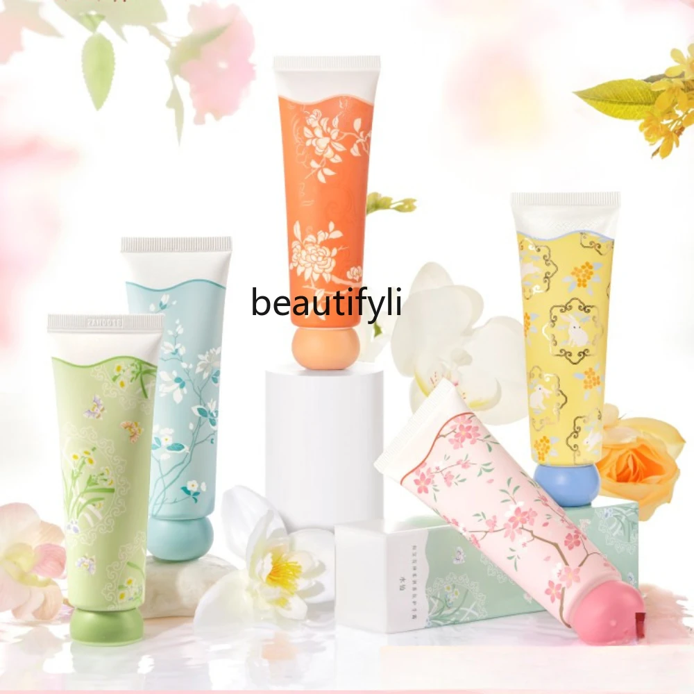 

Flower God Hand Cream Osmanthus Flavor Nourishing Moisturizing Hydrating Gift Box