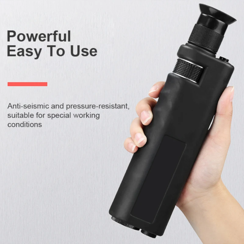 ONTi Handheld Fiber Optic Magnifier 200/400x Magnification Cable Detector for Adapter Interface 1.25/2.5MM with Type SC/FC/ST/LC