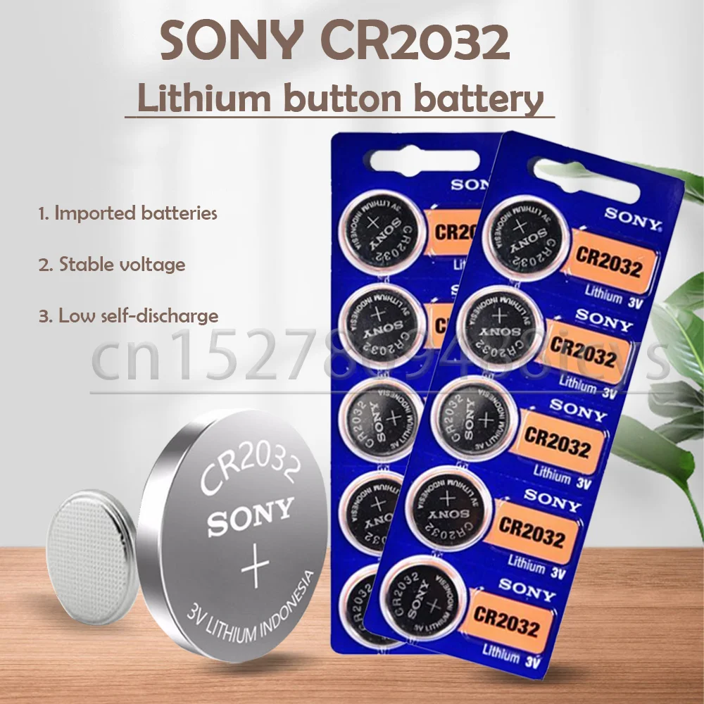 30 шт. оригинальный Sony 3V CR2032 CR 2032 DL2032 ECR2032 5004LC KCR2032 BR2032 кнопочный Аккумулятор для