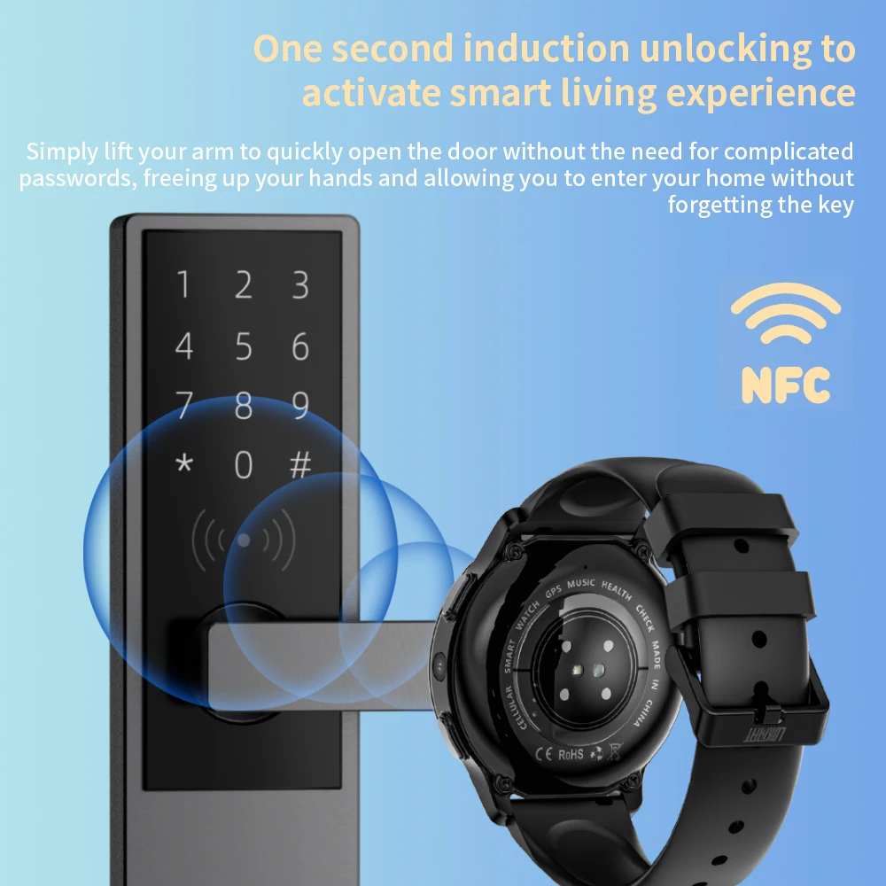 Фото Смарт-часы 4G 5G Android с SIM-картой APPLLP 2, GPS NFC, 1,43-дюймовый AMOLED-экран, умные часы №5