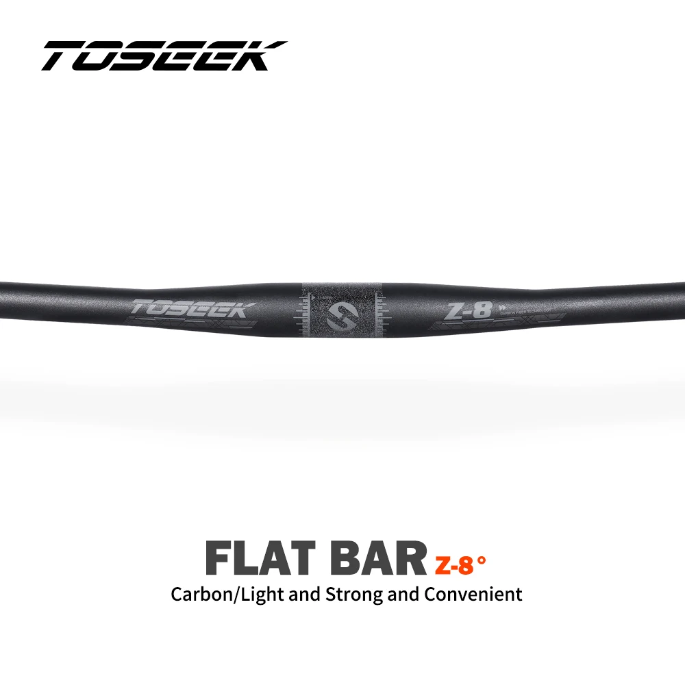 

TOSEEK 8 Degrees Mtb Carbon Handlebar Bicycle Handlebar 31.8*600-720/740/760mm Matt Black Handlebars For Bike Accessories