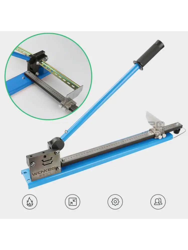 C45 Multifuntional Din Rail Cutter Din Rail Cutting Tool Easy Cut With Measure Gauge enlarge