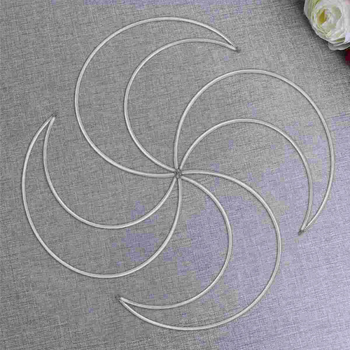 

Dream Catcher Dreamcatcher Moon Hoop Rings Metal Ring Macrame Diy Frame Hoops Shaped Crafts Craft Iron Circle Little Decoration