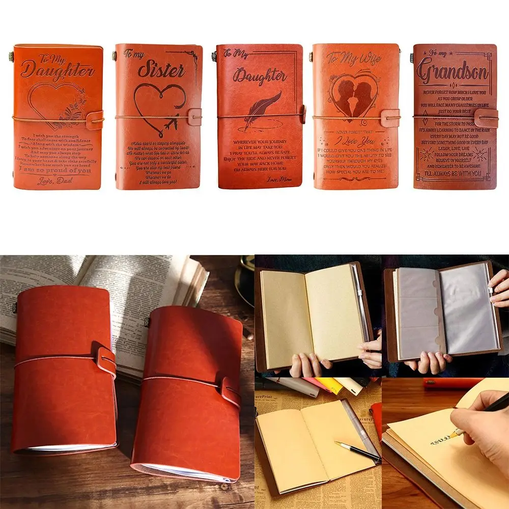 

Son Fashion Kids Gift Stationery Vintage Leather Vintage Journal Notebook Hand Account Book Diary Book Schedule Notepad