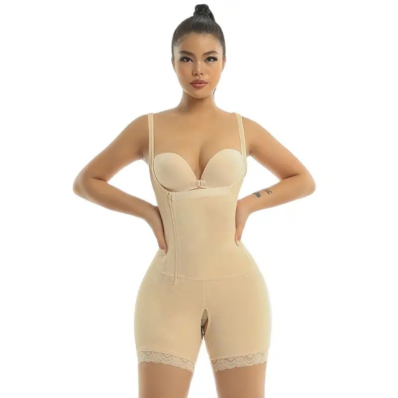 

Side-pull Hip-lifting And Abdomen Body Shaping Bodysuit Spanx With Straps Slimming Body Sculpting Sheath Flat Belly Woman