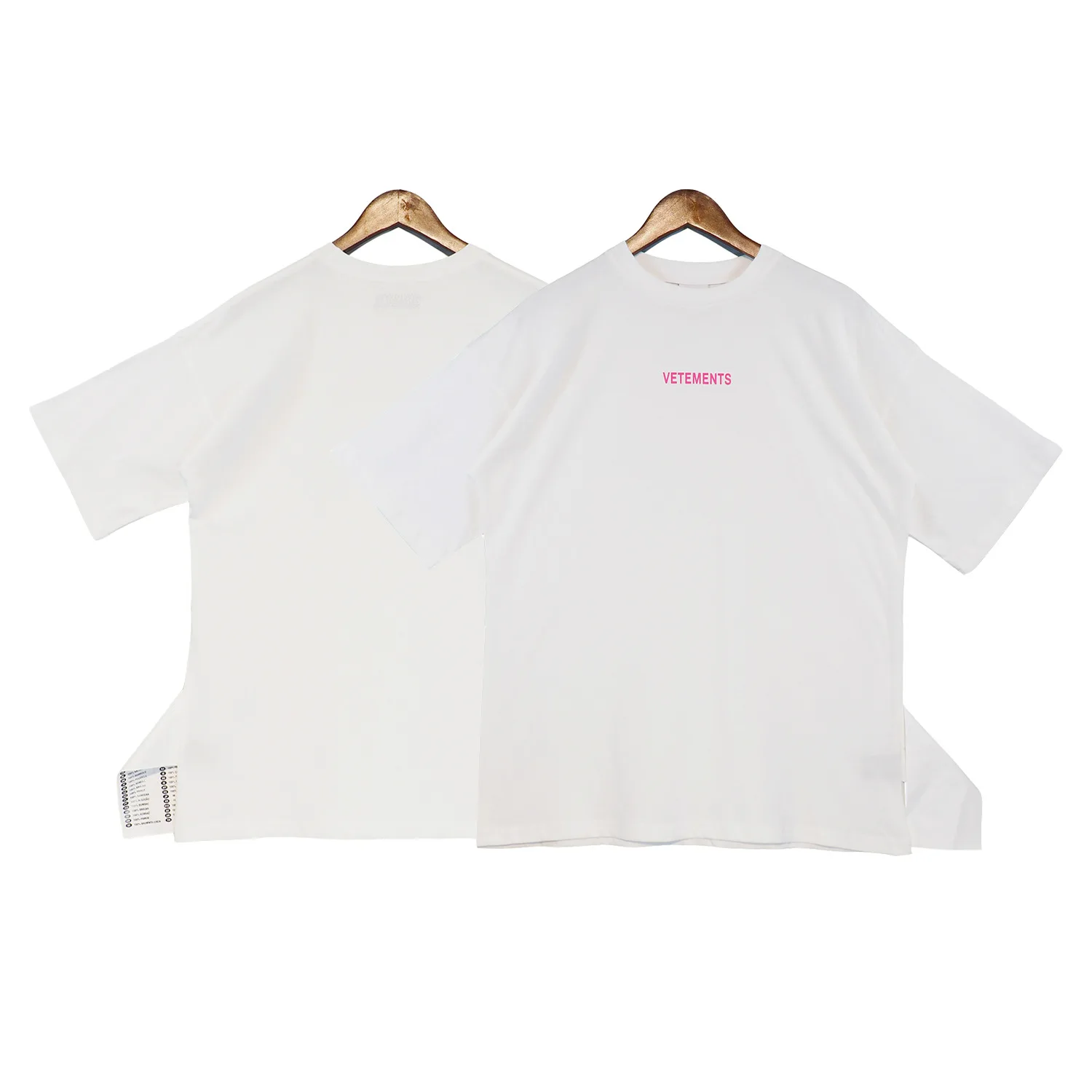 

Мужская/женская футболка с коротким рукавом и надписью, 1:1