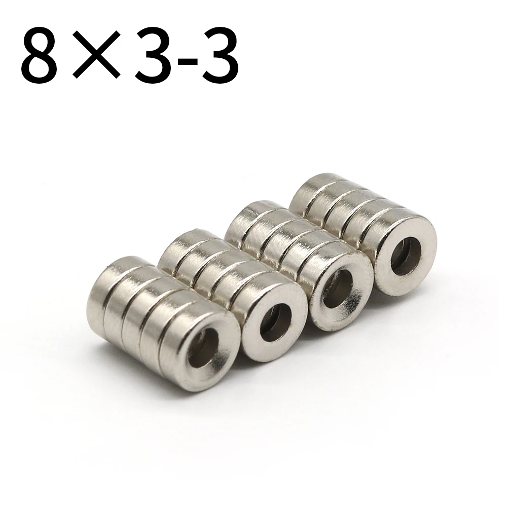 

20/50/100/200/500 Pcs 8x3-3 Round NdFeB Neodymium Magnet N35 8mm x3mm -3mm Super Powerful Small imanes Permanent Magnetic Disc