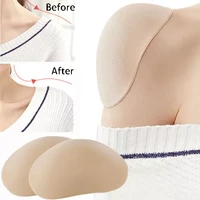 1pair adhesive shoulder pads sponge padded shoulder non slip push up pads soft shoulder enhancer stickers apparel accessories
