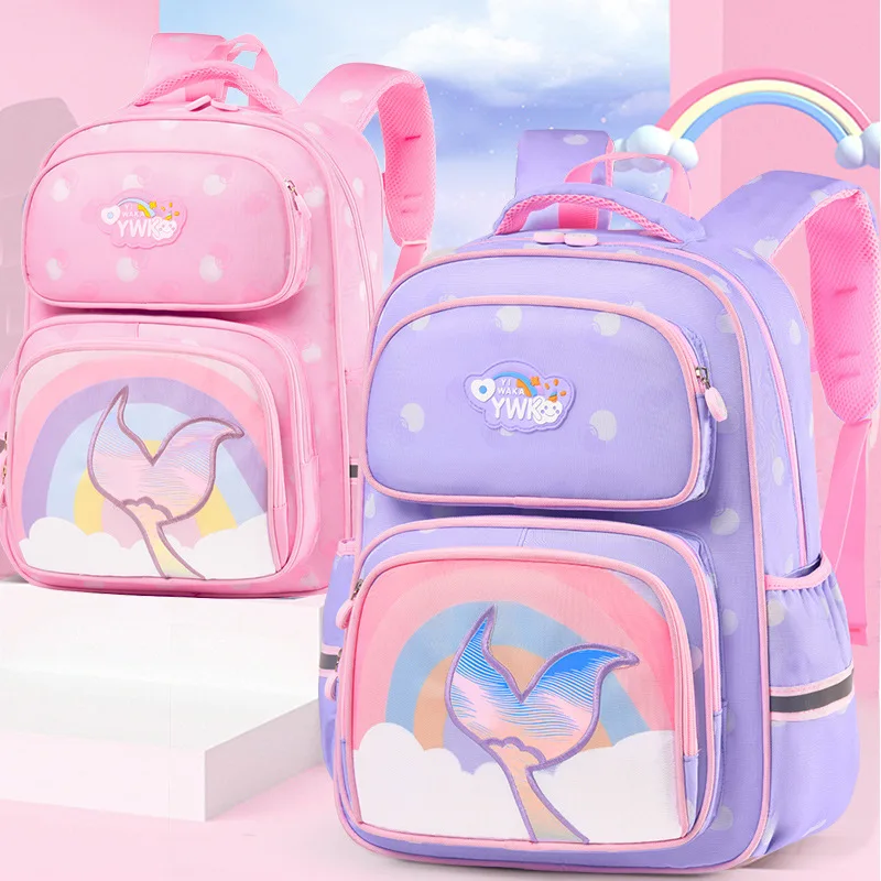

Children School Bags for Girls Kids Satchel Primary Orthopedic School Backpacks Princess Backpack Teenager Schoolbag Knapsack