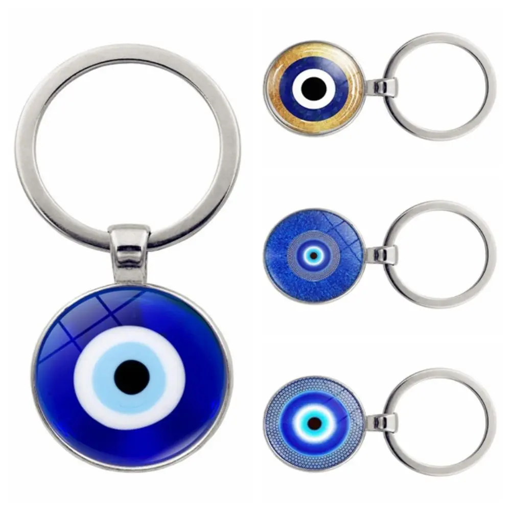 

12 Styles Turkish Blue Evil Eye Lucky Keychain Glass Charms Bag Pendant Car Keyring Wall Hanging Ornament Couple Jewelry Gifts