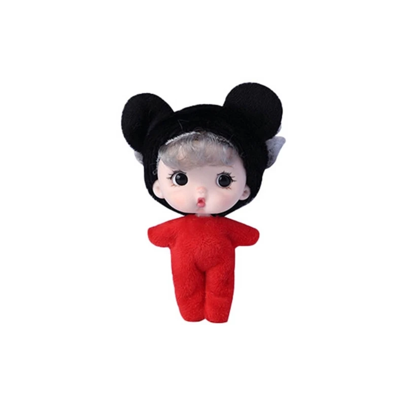 Tiny  Plastic Mini  with Small Clothes for Girls 4" Little  