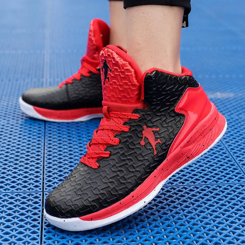 Brand Mens Basketball Shoes Breathable Tennis Shoes Women Sports Shoes Air Cushion Training Ankle Boots Kids Athletic Footwear