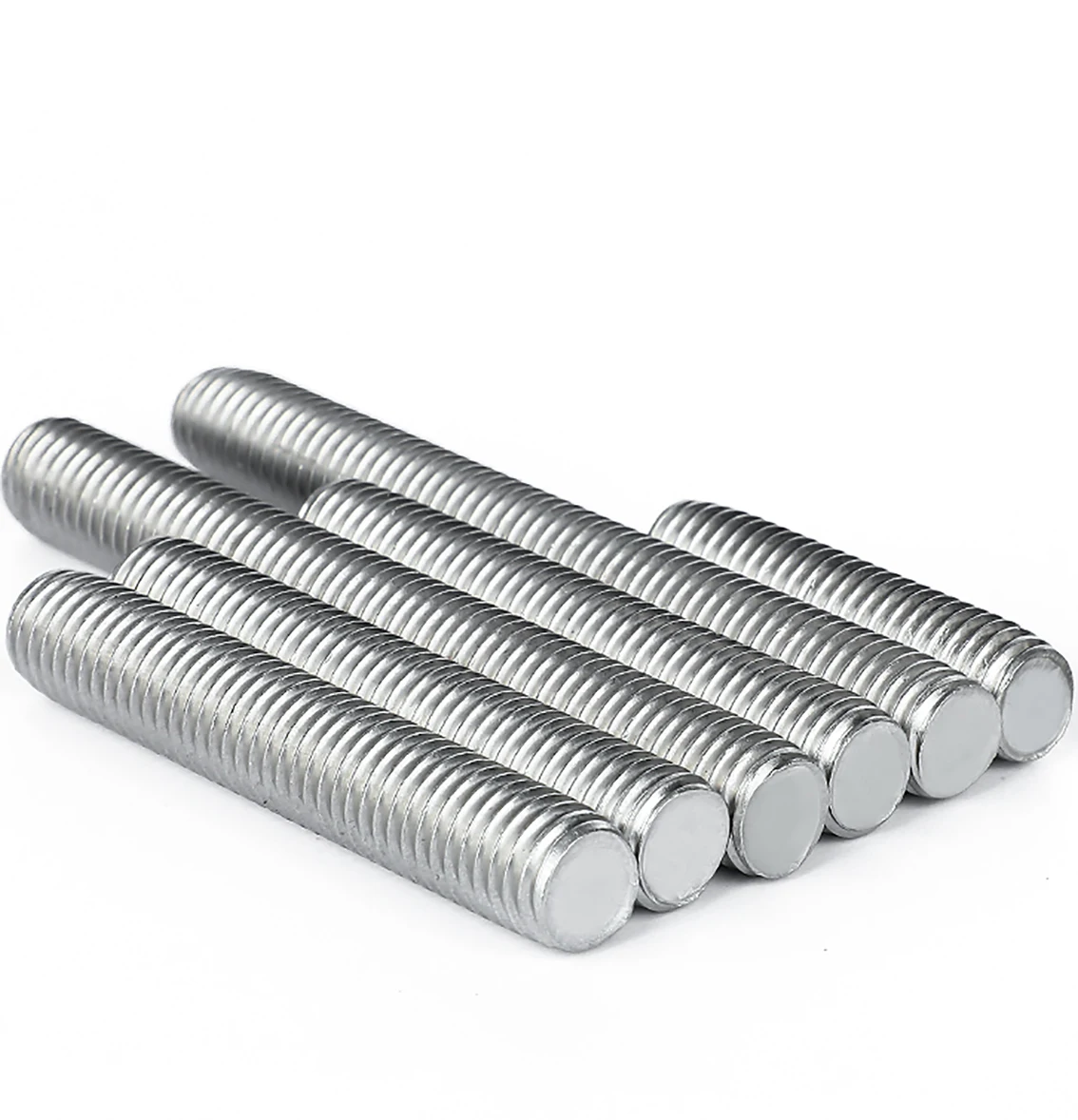 Полностью резьбовой стержень M2 M2,5 M3-M12 Метрическая проволока Винт стержня Болт Шпильки из нержавеющей стали 304 Длина 16 мм-500 мм