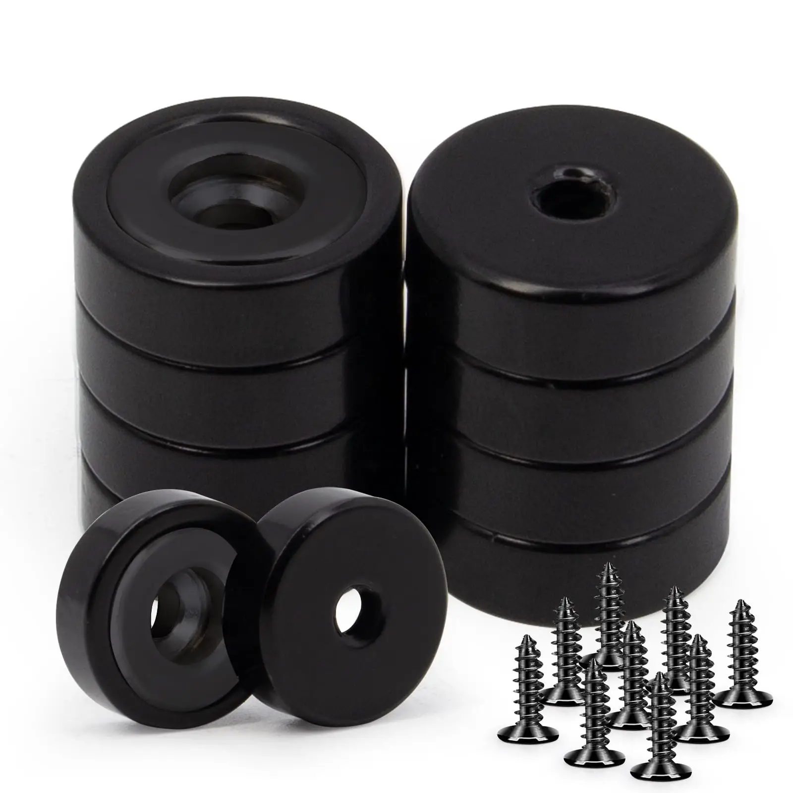 Супермощный магнит с винтом черные сильные магниты сверхмощное неодимовое