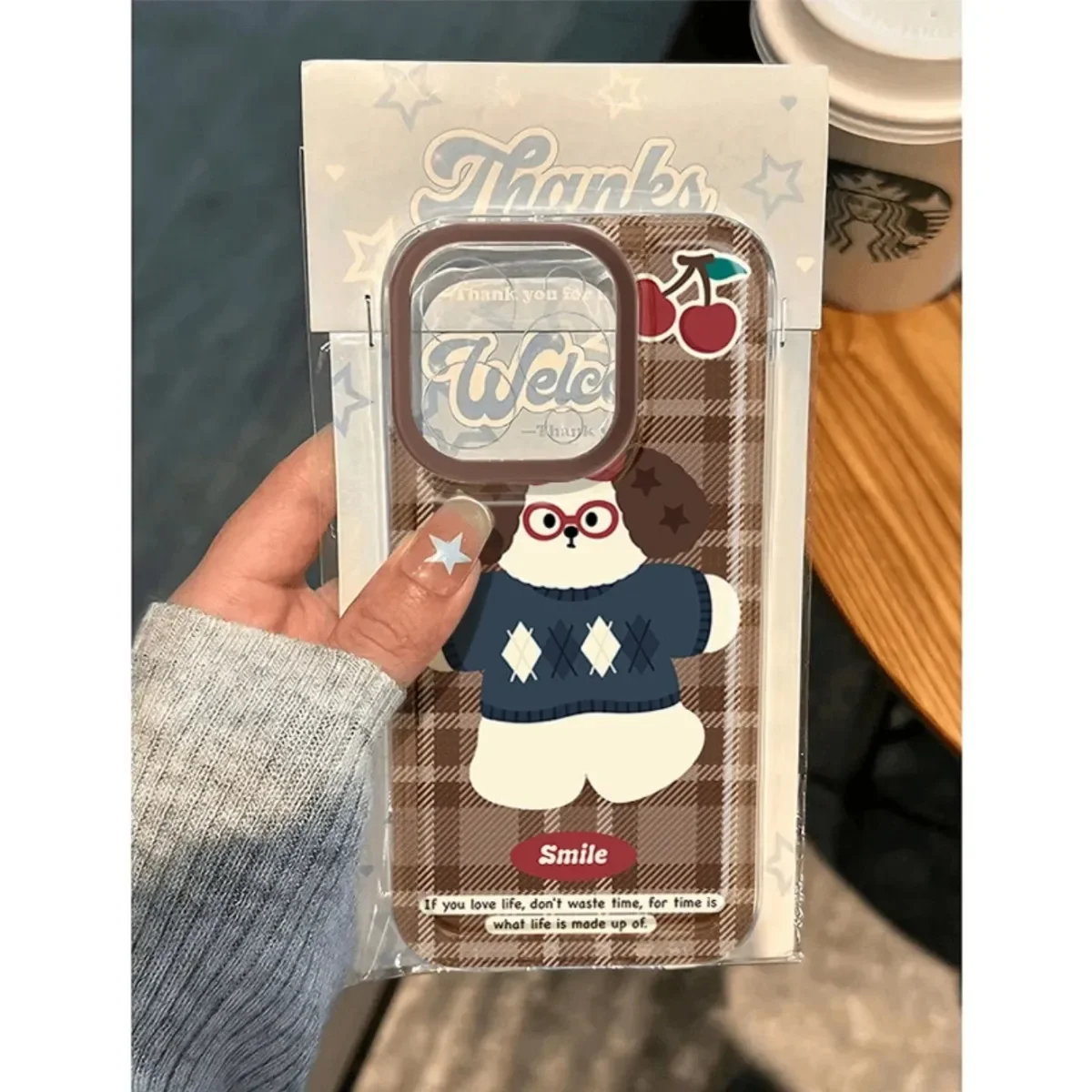 SEIRASSIM мягкий чехол для телефона с милой мультяшной собакой iphone 16 pro max 15 plus 14 13 11 12