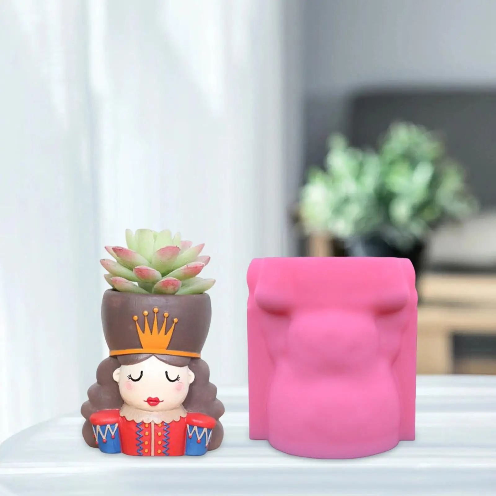 

3D Silicone Model Clay Decor Handcraft Storage Box Pen Holder Flower Pot Resin Casting