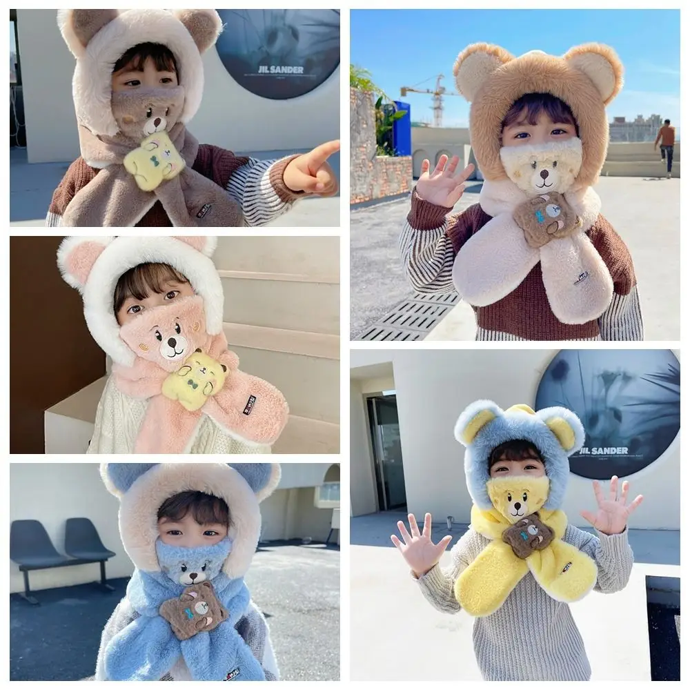 Рисунок 6 - Однотонная плюшевая шапка с медведем