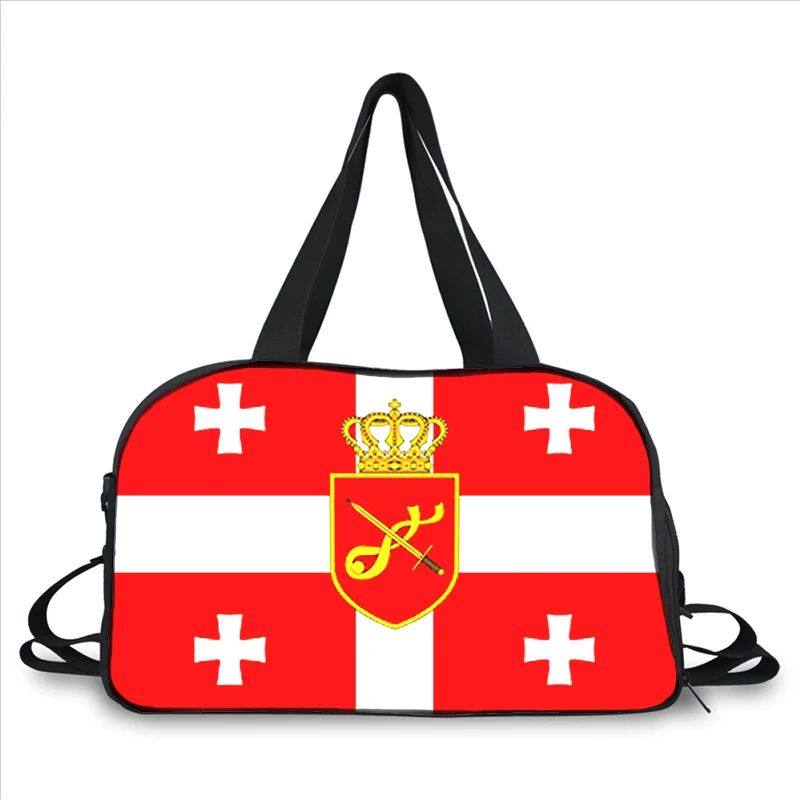 Georgia flag 3D printing fashion trend portable large capacity multi-function messenger bag travel bag