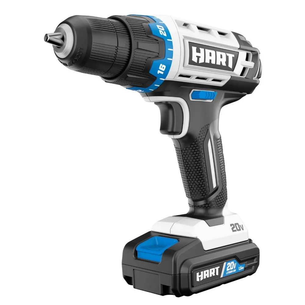 

HART 20-Volt Cordless 3/8-inch Drill/Driver Kit (1) 20-Volt 1.5Ah Lithium-Ion Battery