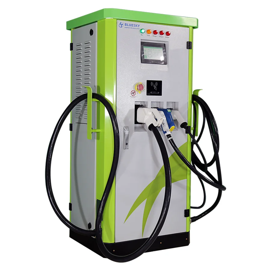103kw AC DC Integrated public EV fast Charger two 30kw dc CCS2 43kw ac Type2