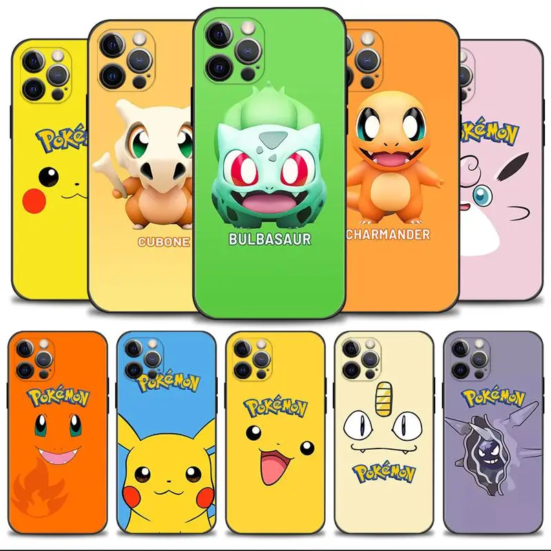 

Shell For iPhone 11 Case For Apple iPhone 14 13 12 11 Pro Max 13 12 Mini XS Max XR X 7 8 Plus Cover Anime Pokemon Charmander