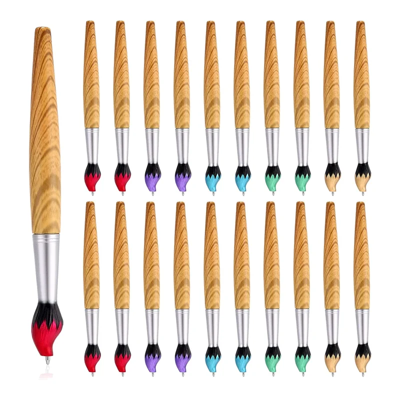 

20 шт. шариковая ручка кисть чернильная ручка 1,0 мм пластиковая ручка художественная активность письмо