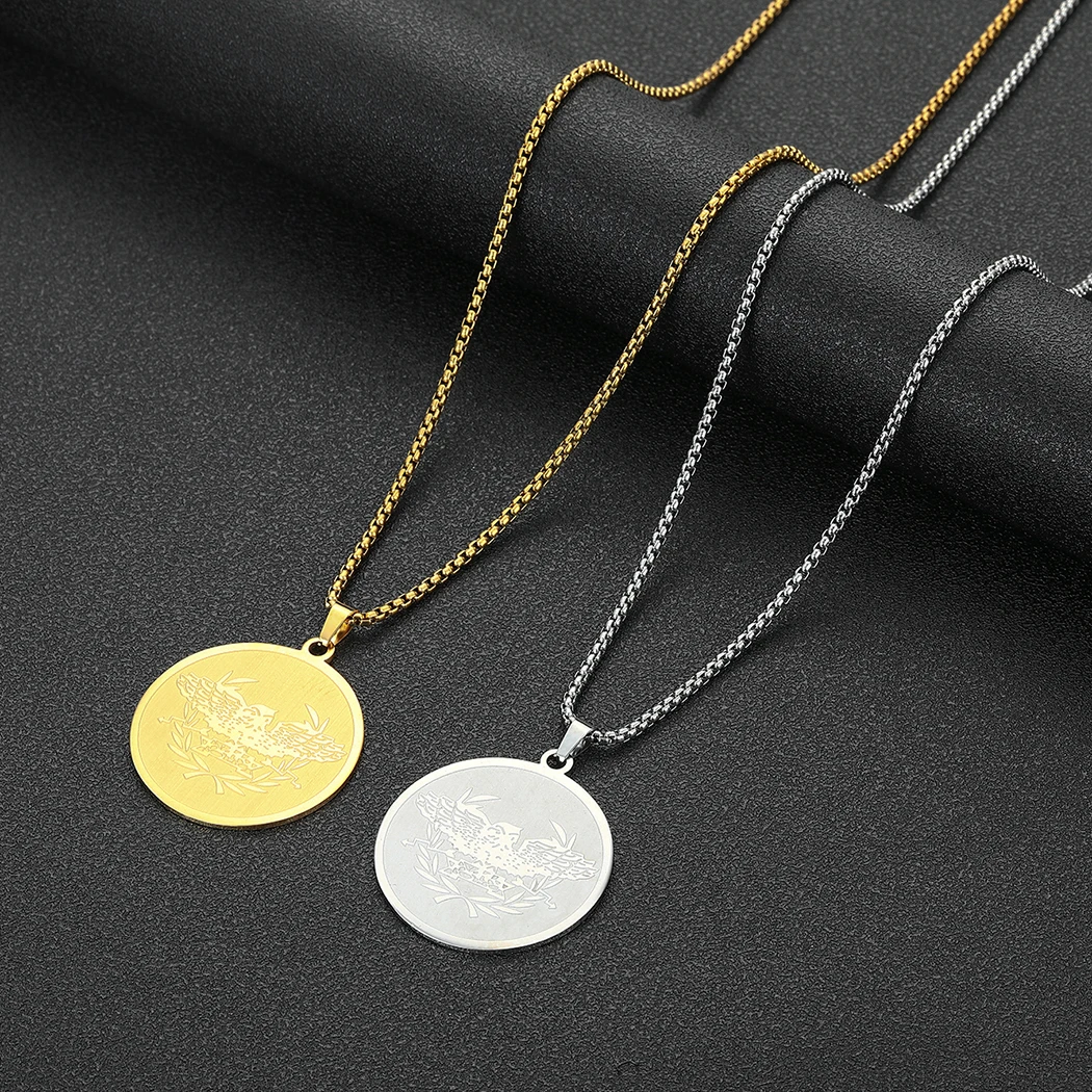 CHENGXUN счастливый греческий Орел ожерелье с подвеской для мужчин и женщин