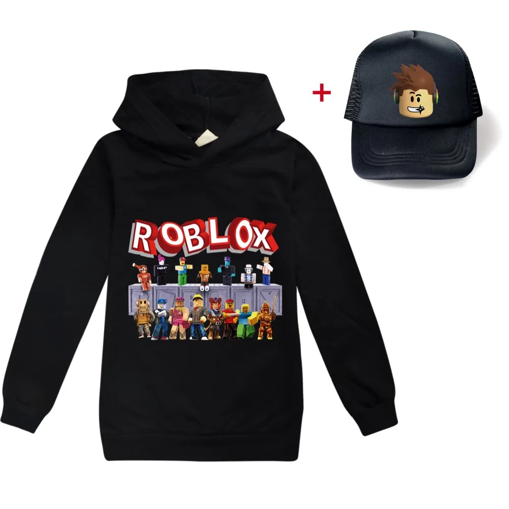 

RobloxING Children Sweatshirt Boys Kids Autumn Kids Girls Tops Children Clothes Cartoon Hooded $6 Less for The Second