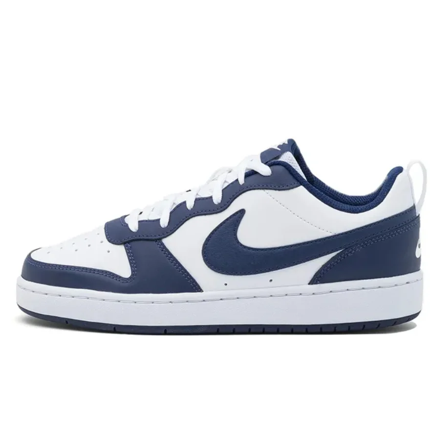 Nike Court Borough 2 Low Obsidian Нескользящие износостойкие легкие низкие кроссовки Gs Белый и