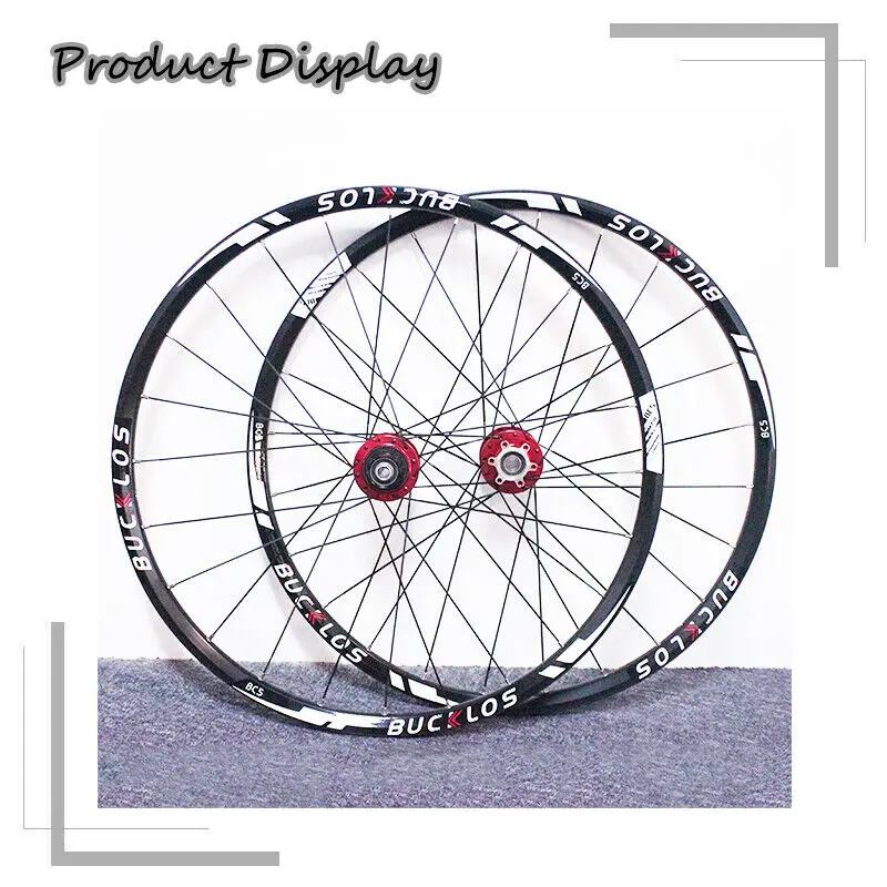 BUCKLOS QR/TA Wheelset 26&quot 27.5&quot 29&quot Carbon Hub Wheel Clincher Disc Brake Set 7-11S Wheels Bike parts | Спорт и