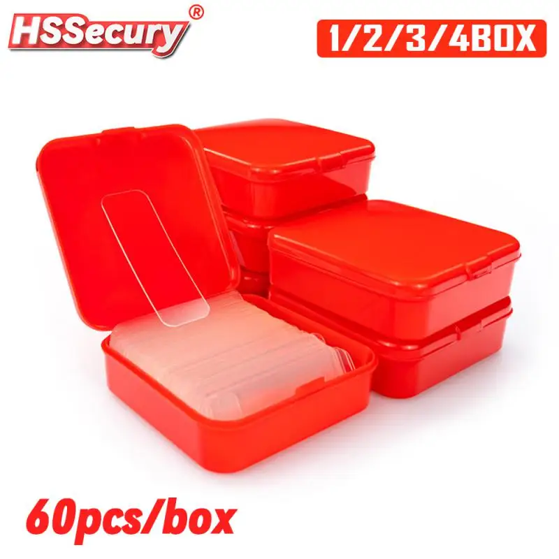 

60Pcs/Box Double Sided Stickers Tape Transparent Non-marking Strong Adhesion Tapes Easy To Cut High-adhesive Double Faced Tapes