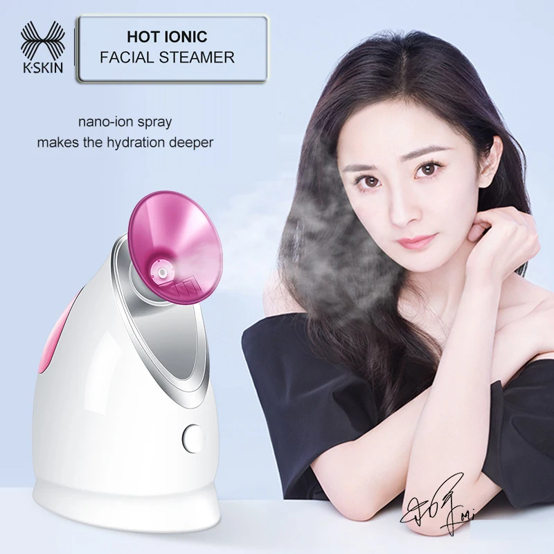 

Kindom Skincare Hot Steamer Face SPA Water Replenishment Warm Humidifier Nano Facial Mist Spray Vaporizer Home Beauty Instrument