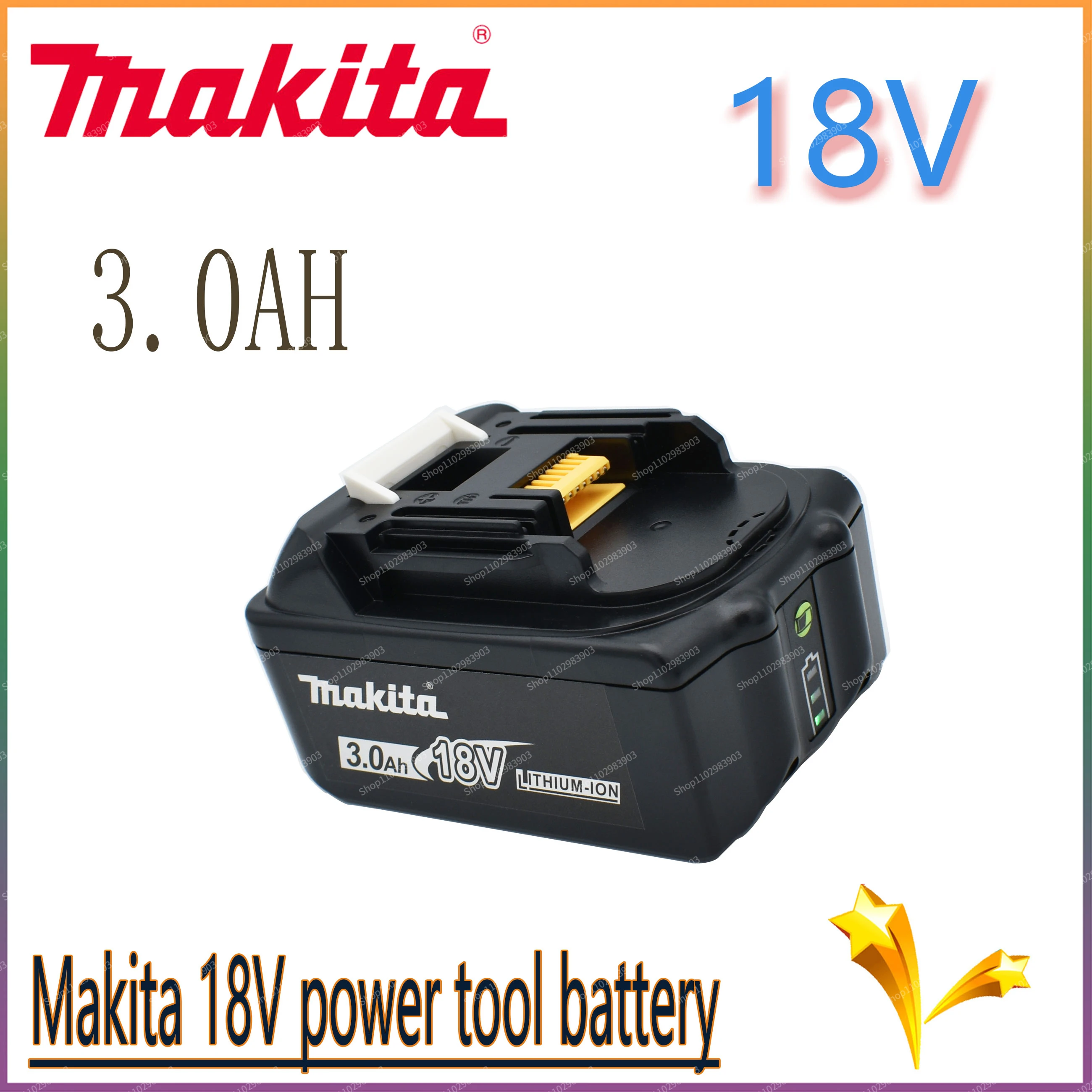 

NEW Makita 18V 3.0Ah li-ion battery For Makita BL1830 BL1815 BL1860 BL1840 Replacement Power Tool Battery