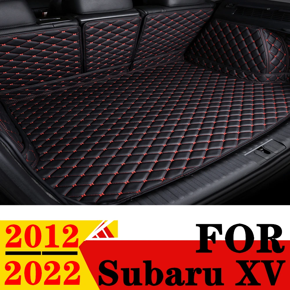 

Car Trunk Mat For SUBARU XV 2012-22 All Weather XPE Leather Custom FIT Rear Cargo Cover Carpet Liner Parts Tail Boot Luggage Pad