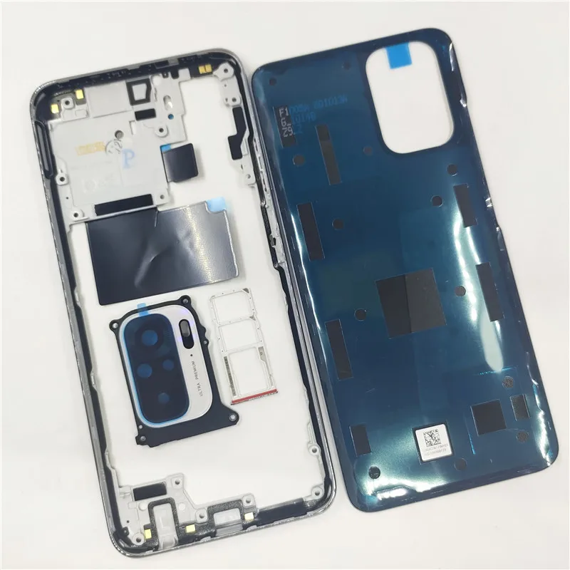 Полный корпус для Xiaomi Redmi Note 10s Note10 4G задняя крышка + средняя рамка кнопка