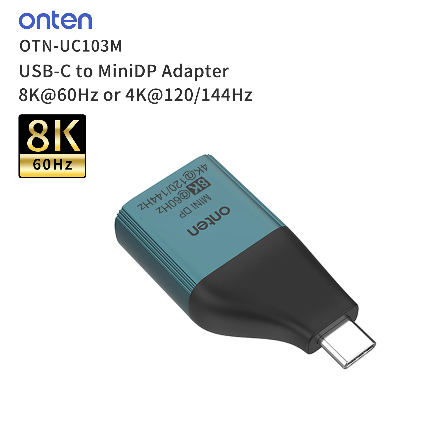 Фото Встроенный видеоконвертер USB 3.1 Type C в Mini Displayport 8K при 60 Гц, USB-C Mini DP Display Port, адаптер 4K @ 120/144 Гц для Macbook №2