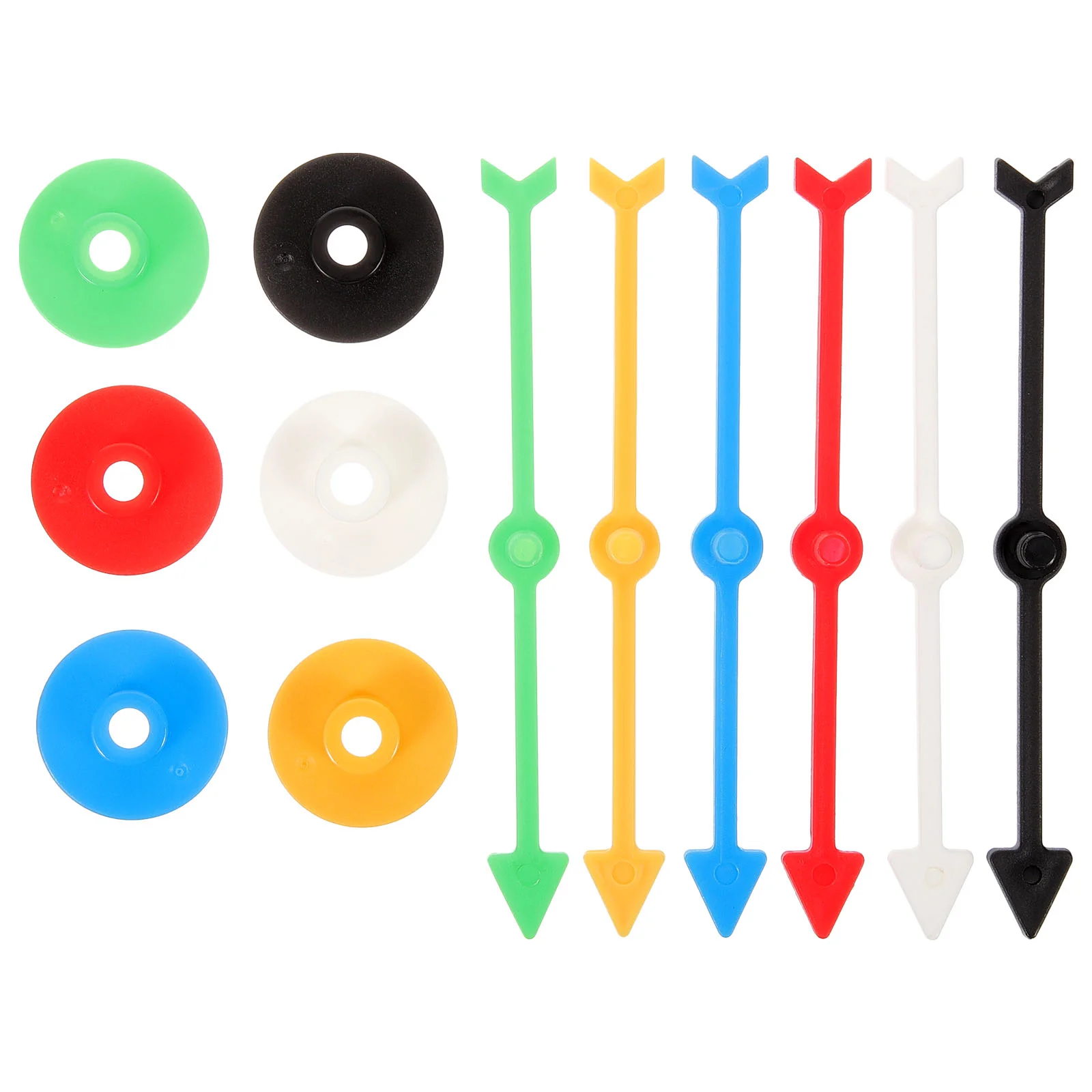 

6pcs Wear-resistant Plastic Arrow Game Spinners Board Game Plastic Spinners Lottery Wheel Accessory