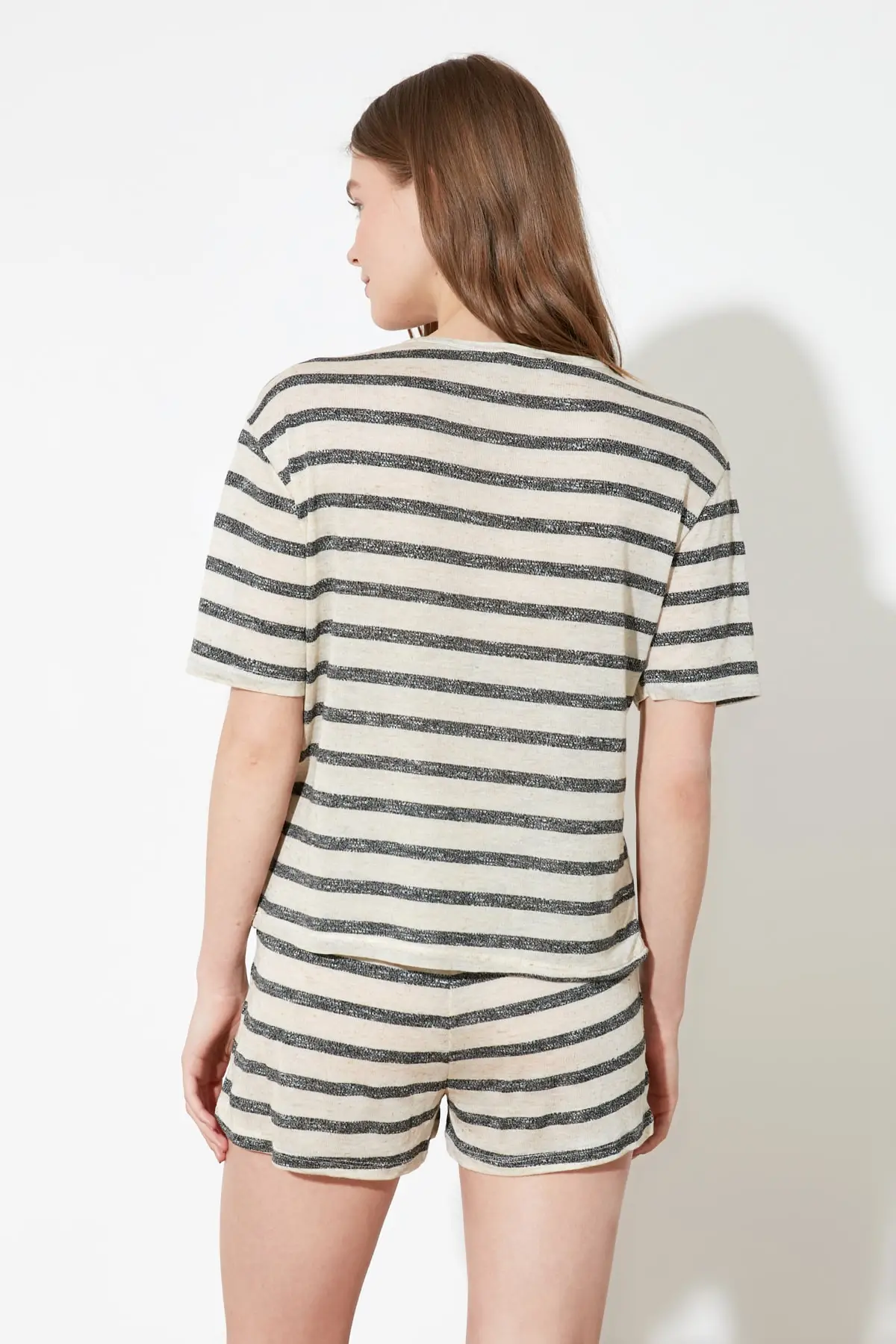 

Trendyol Striped Knitted Pajamas Set THMSS21PT0889