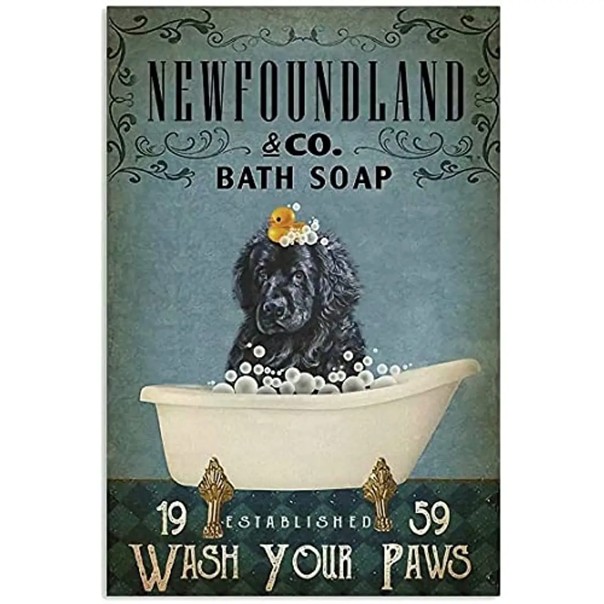 

Металлический жестяной знак собаки для ванной комнаты, ванной комнаты, мытье ваших лап, забавный ретро постер для ванной комнаты, кухни, Фотофон 8x12 дюймов