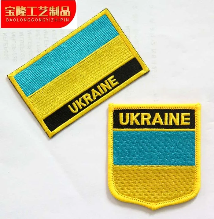 

Украинская искусственная ткань с клейкой лентой, прямоугольная кожа, значок