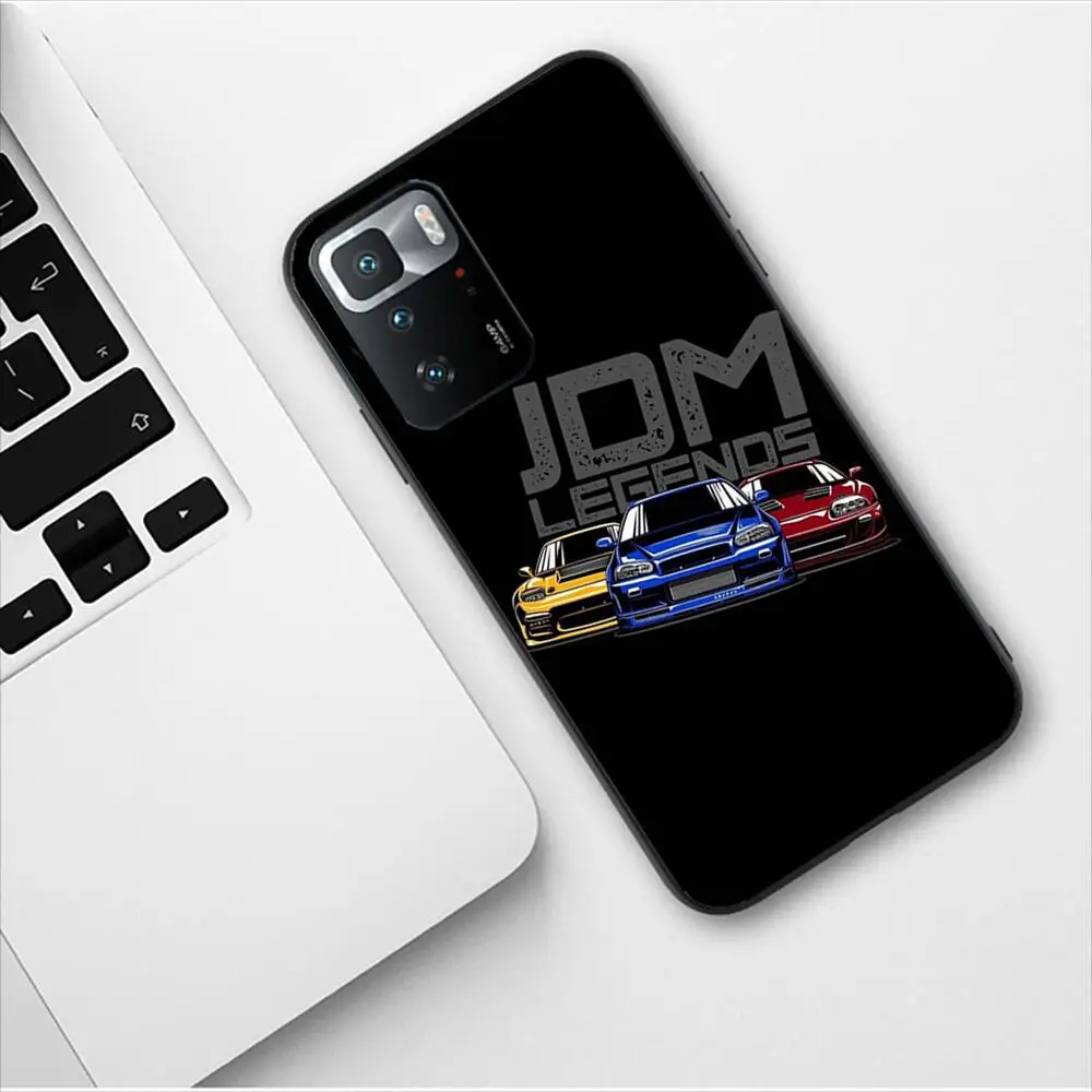 Japan JDM Nissan Sports Car New Phone Case For Redmi 9 9A 7A 10 8A 10A 8 Note 11 10S 7 11S Plus POCO X3 Pro Soft Silicone Covers