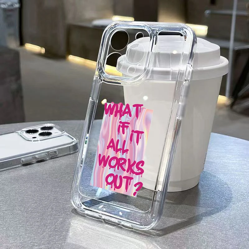 Прозрачный космический чехол с цветным алфавитом и граффити для Oppo A2 A3 A9 A5 A16 A53 A55