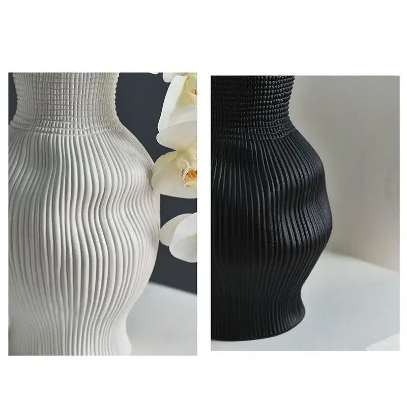 Ассиметричная керамическая ваза европейские минималистичные цветочные горшки