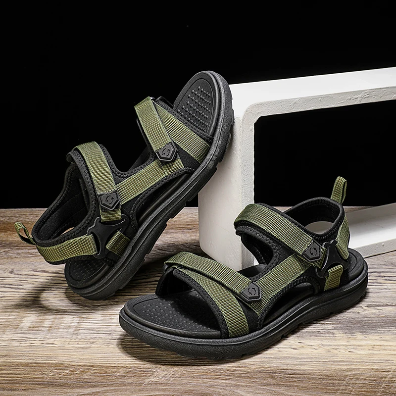 

Men Sandals Summer Leisure Beach Holiday Sandals Sneakers Men Shoes 2022 New Outdoor Male Retro Comfortable Casual Sandals Men