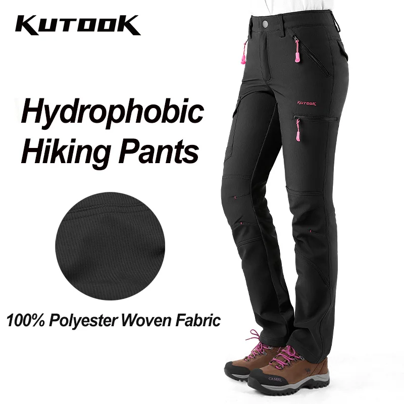 KUTOOK Trekking Pants Women Hiking Trousers Combat Pants Outdoor Waterproof Mountain  Quick Dry Pants MTB Sports Multi Pocket